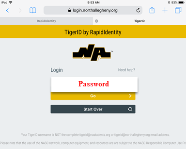 Tiger ID Password Tiger ID Password